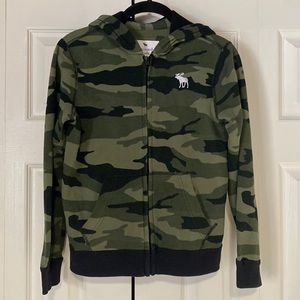 Abercrombie & Fitch Kids Camo Zip Up Sweater